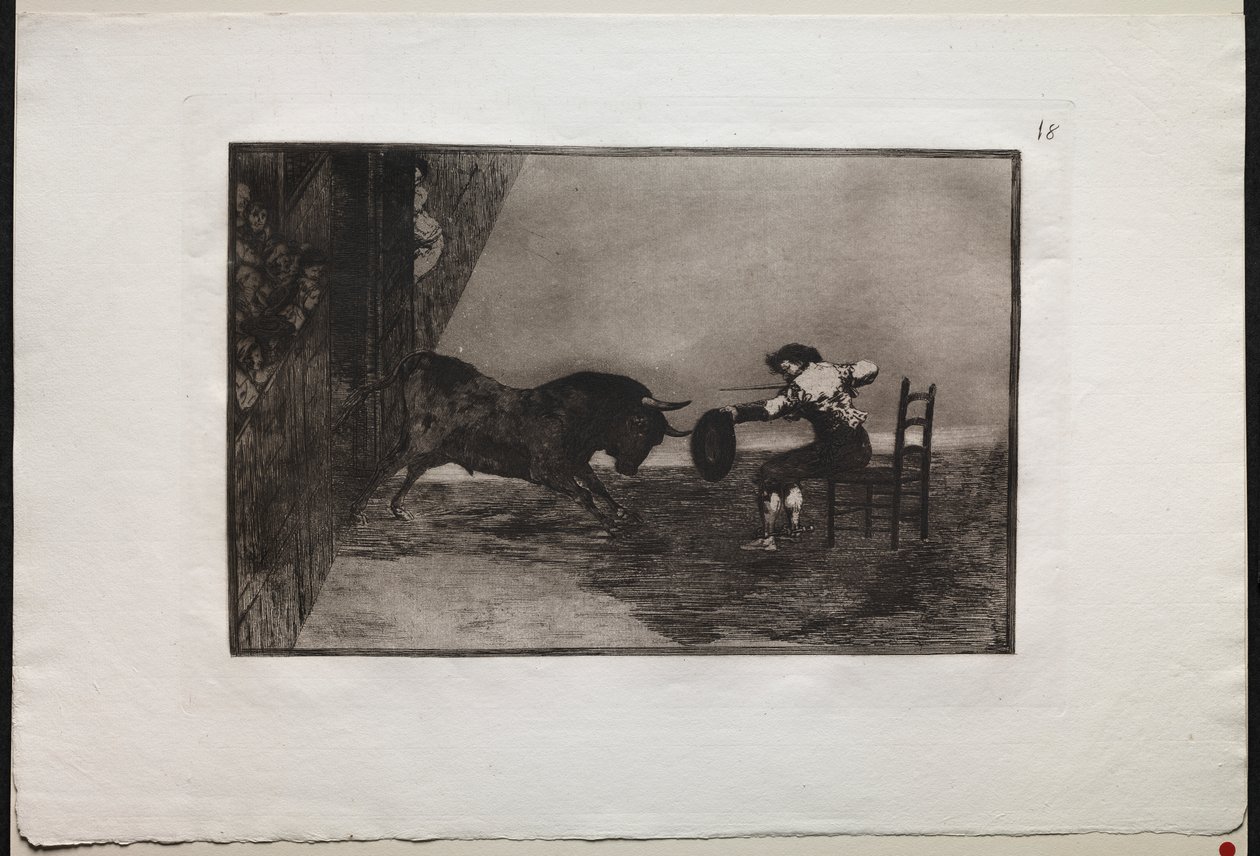Tjurfäktningar: The Daring of Martincho in the Ring at Saragossa av Francisco de Goya