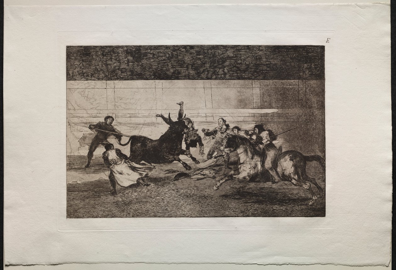 Tjurfäktningar: Pepe Illos död 2:a komposition, 1876. av Francisco de Goya