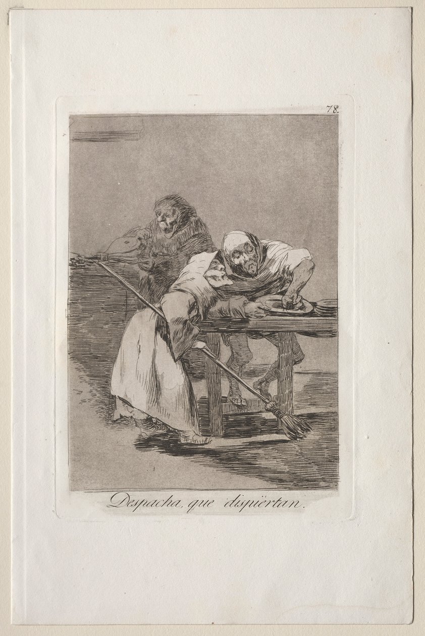 Caprichos: Var snabb, de vaknar upp. av Francisco de Goya