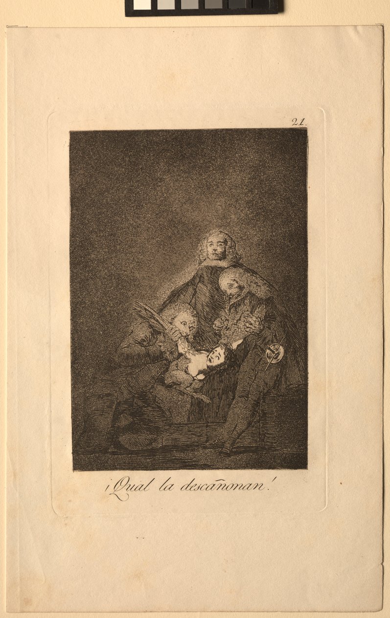 Caprichos: Hur de plockar henne!. av Francisco de Goya