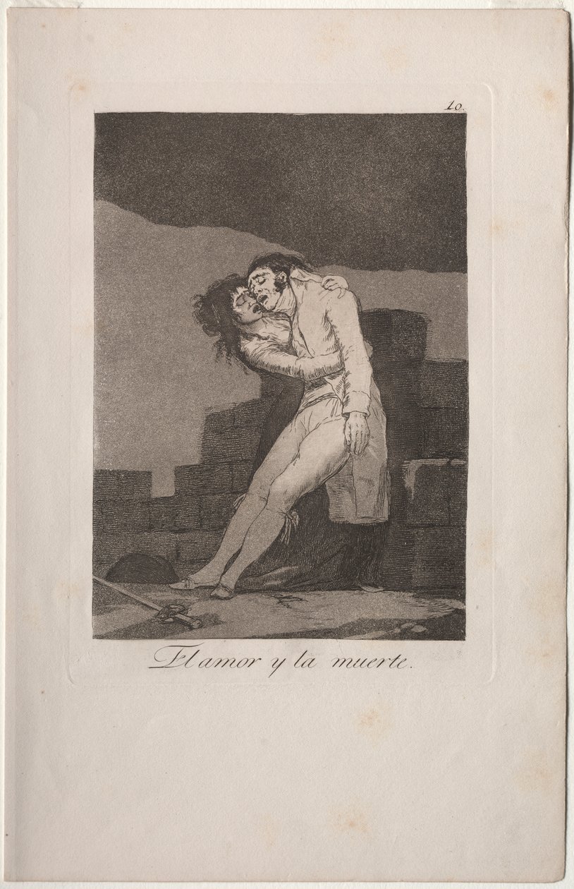 Caprichos: Kärlek och död av Francisco de Goya