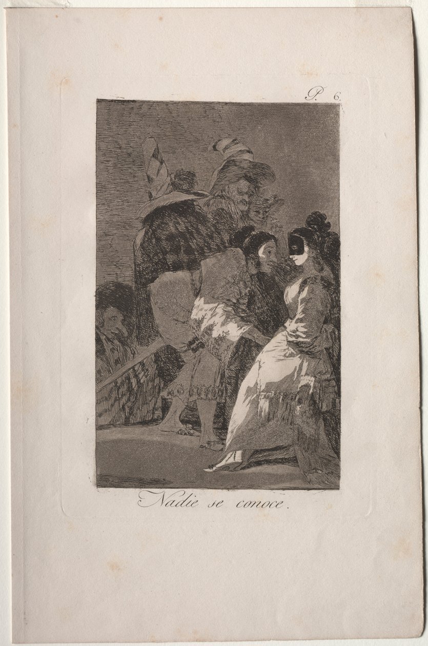 Caprichos: Ingen känner sig själv av Francisco de Goya