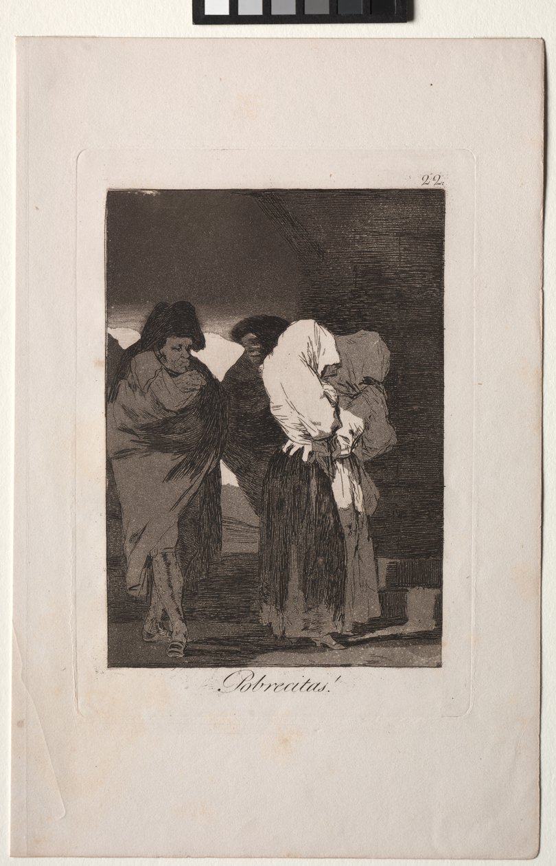 Caprichos: Stackars små flickor! av Francisco de Goya