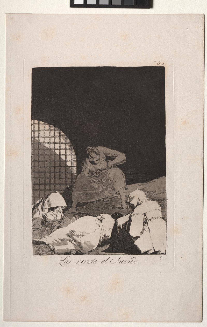 Caprichos: Sömnen övervinner dem av Francisco de Goya