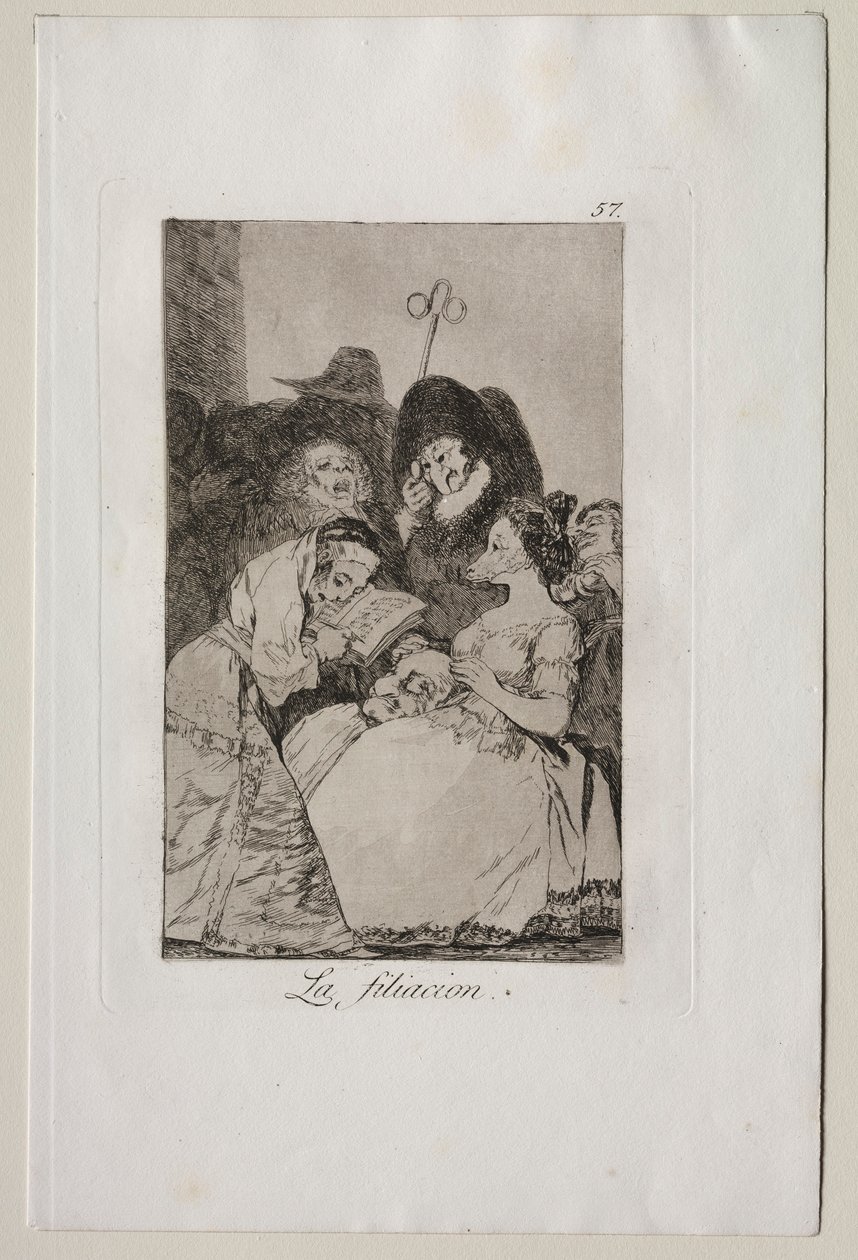 Caprichos: Filiationen. av Francisco de Goya
