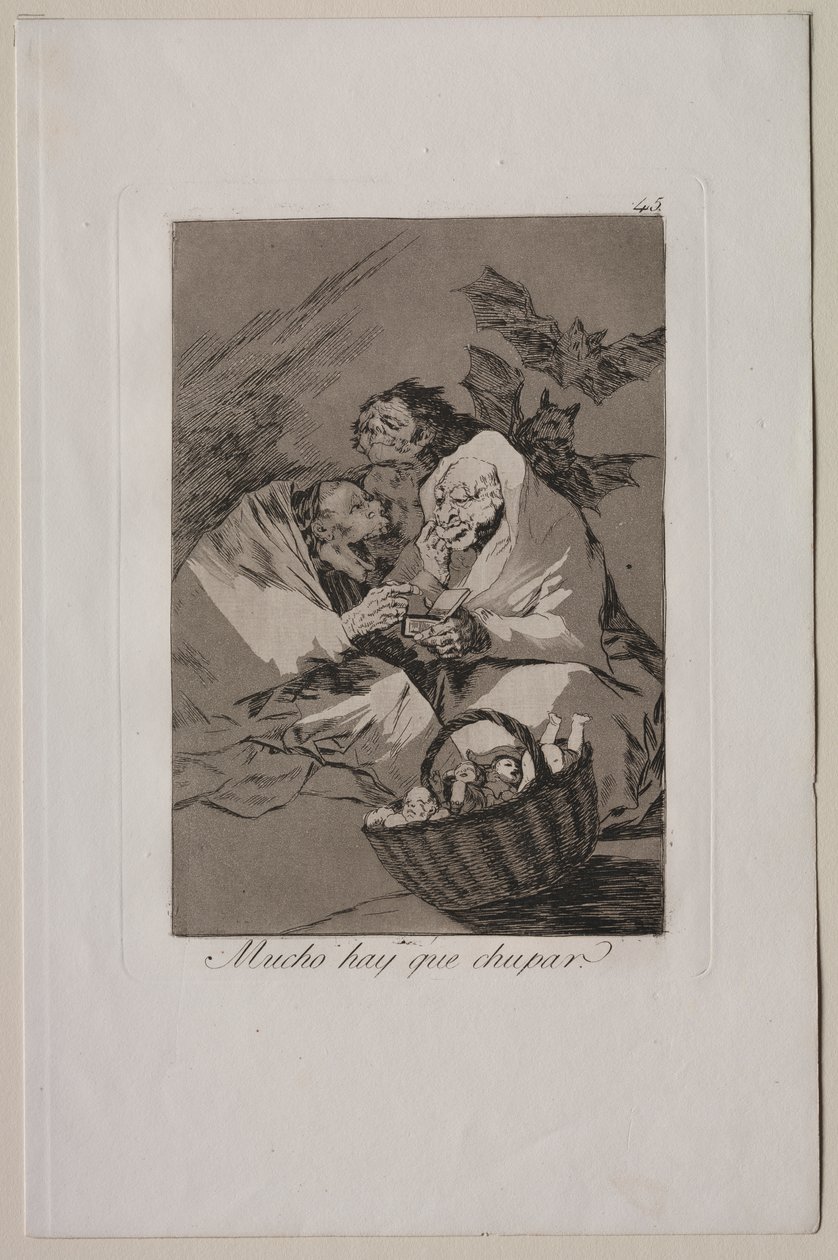 Caprichos: Det finns mycket att suga av Francisco de Goya