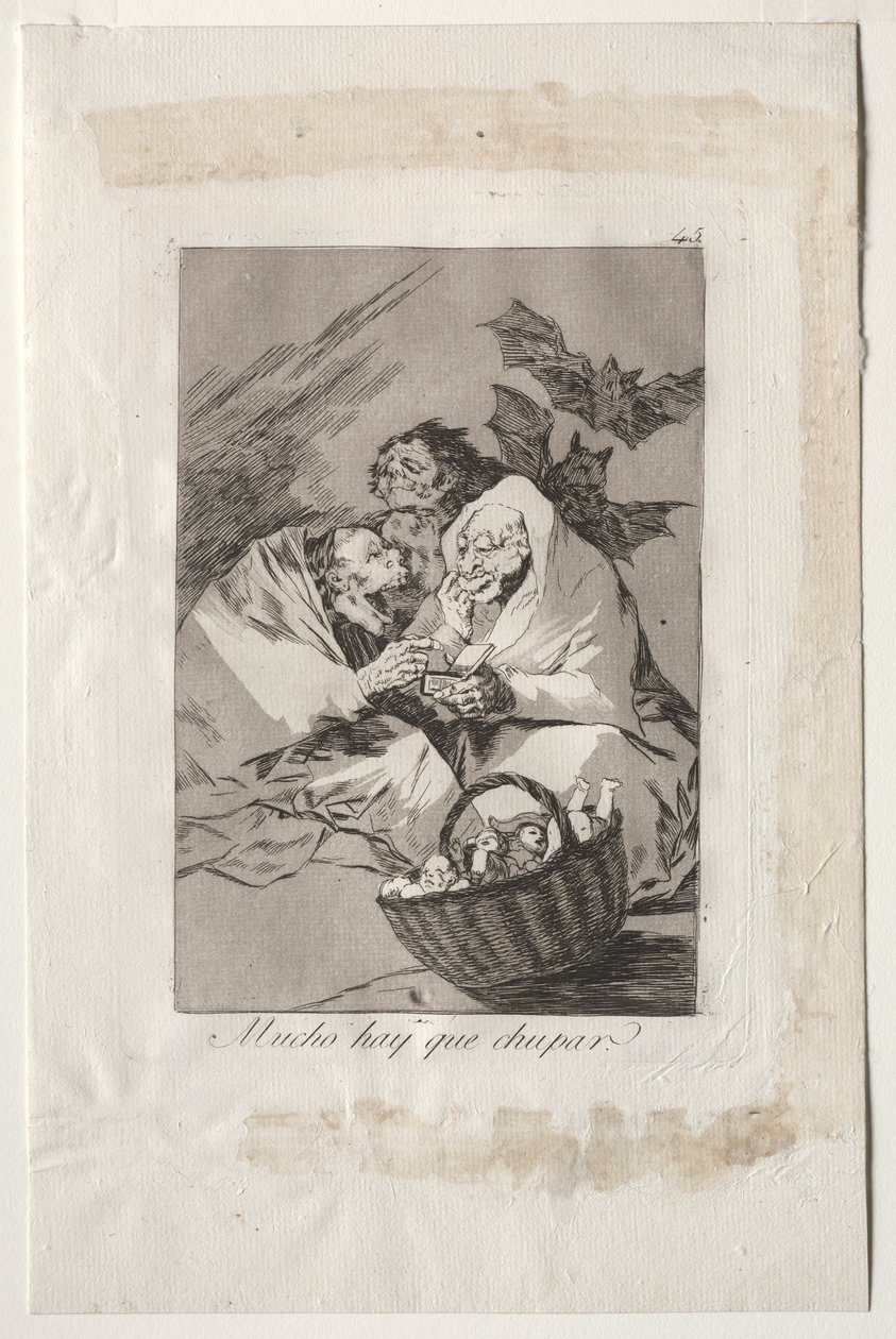 Caprichos: There is Plenty to Suck, 1799. av Francisco de Goya