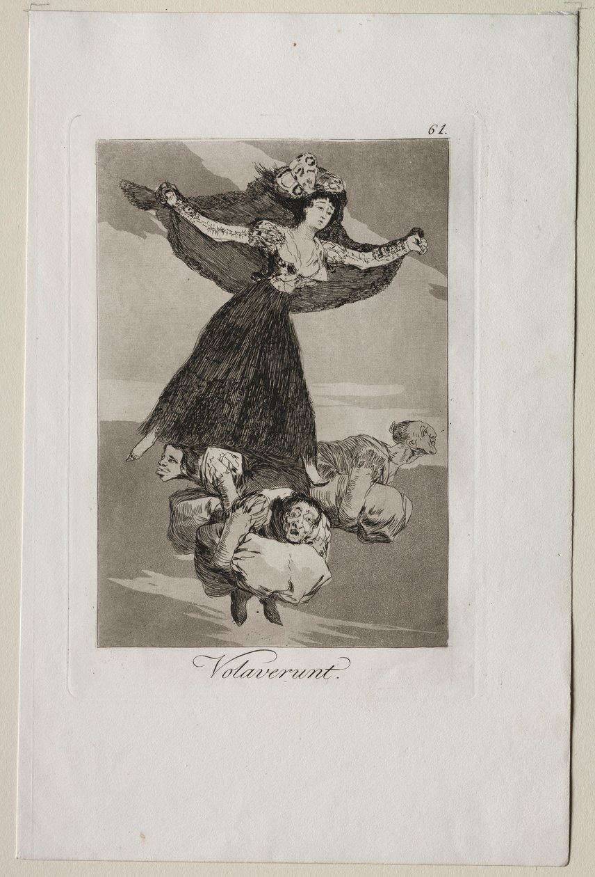 Caprichos: De har flugit. av Francisco de Goya