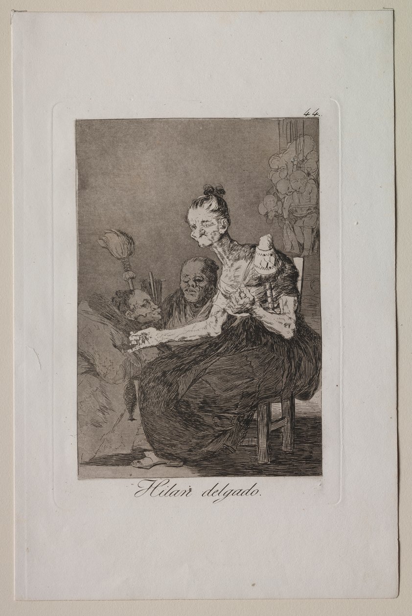 Caprichos: De snurrar fint av Francisco de Goya