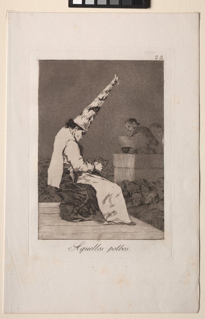 Caprichos: De där dammfläckarna av Francisco de Goya