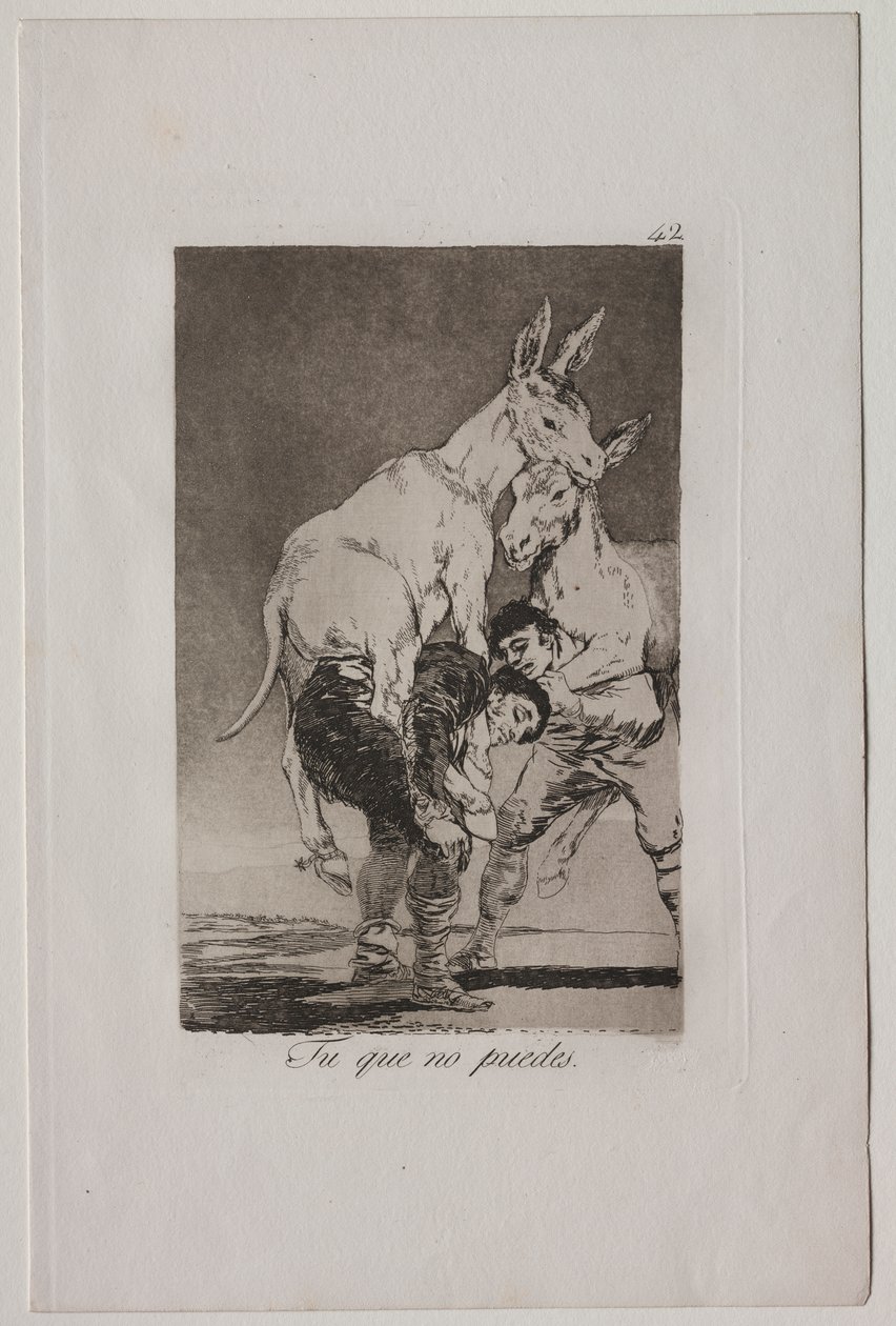 Caprichos: Du som inte kan av Francisco de Goya