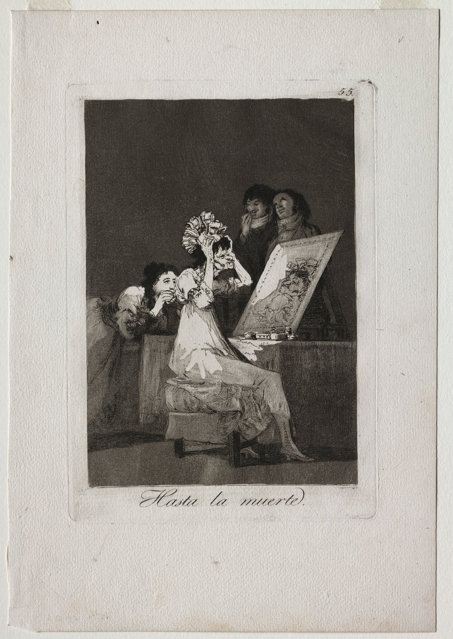 Caprichos: Till döden, 1799. av Francisco de Goya