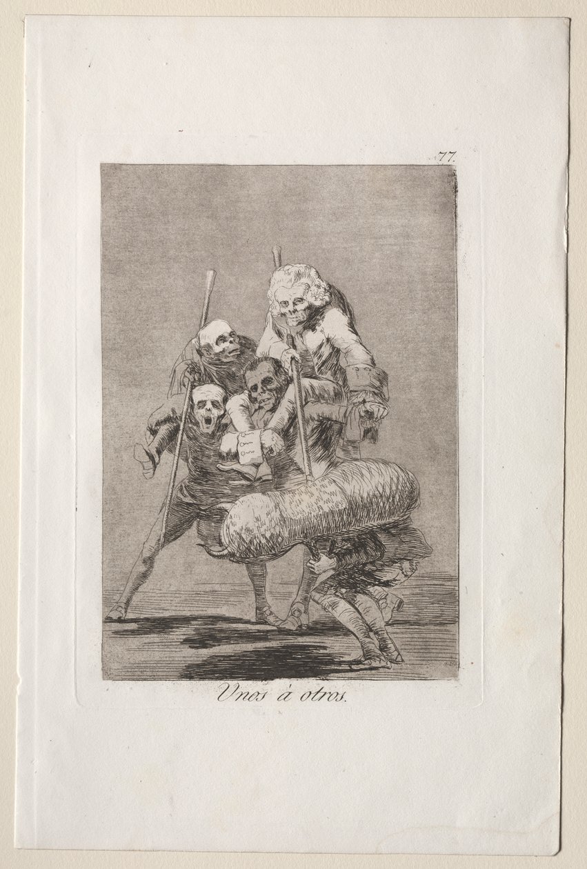 Caprichos: Vad man gör mot en annan av Francisco de Goya