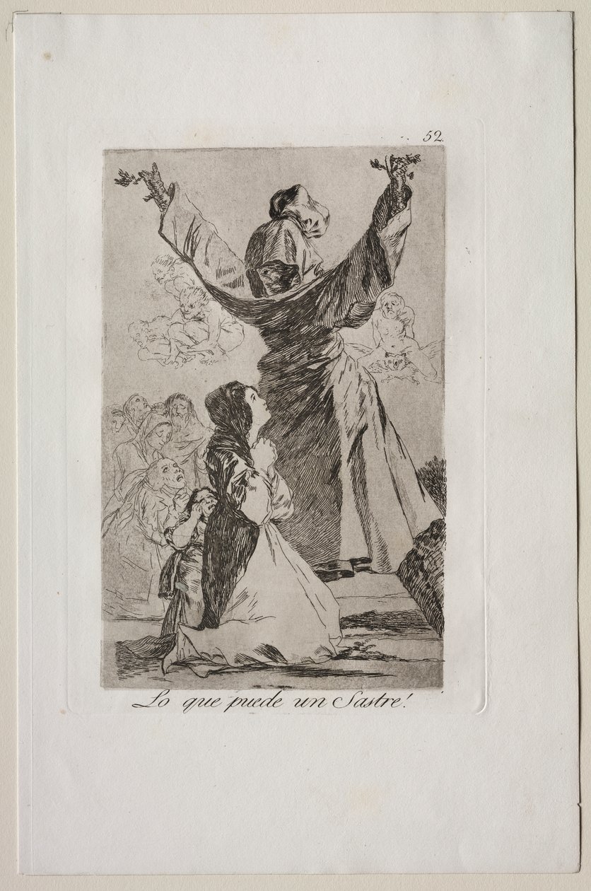 Caprichos: Vad en skräddare kan göra! av Francisco de Goya