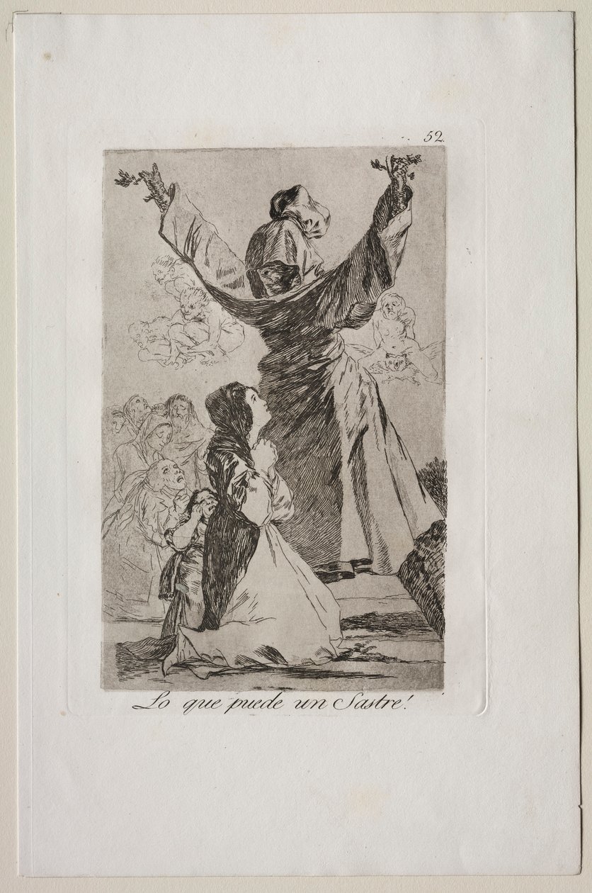 Caprichos: Vad en skräddare kan göra!. av Francisco de Goya