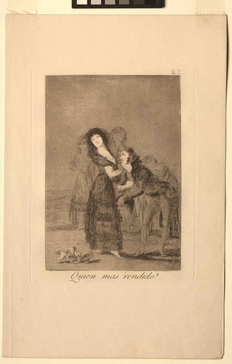 Caprichos: Vem av dem är mest övervunnen. av Francisco de Goya