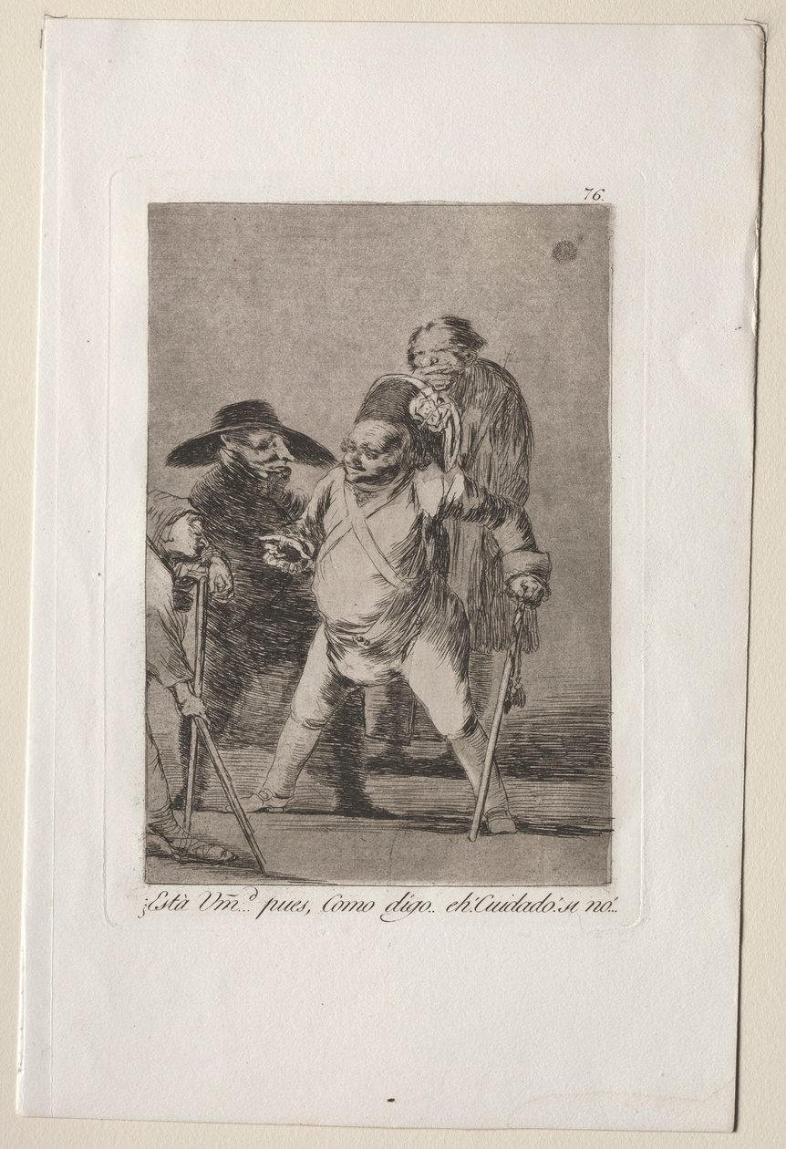 Caprichos: Du förstår...Tja, som jag säger...eh! Se upp! Annat.... av Francisco de Goya