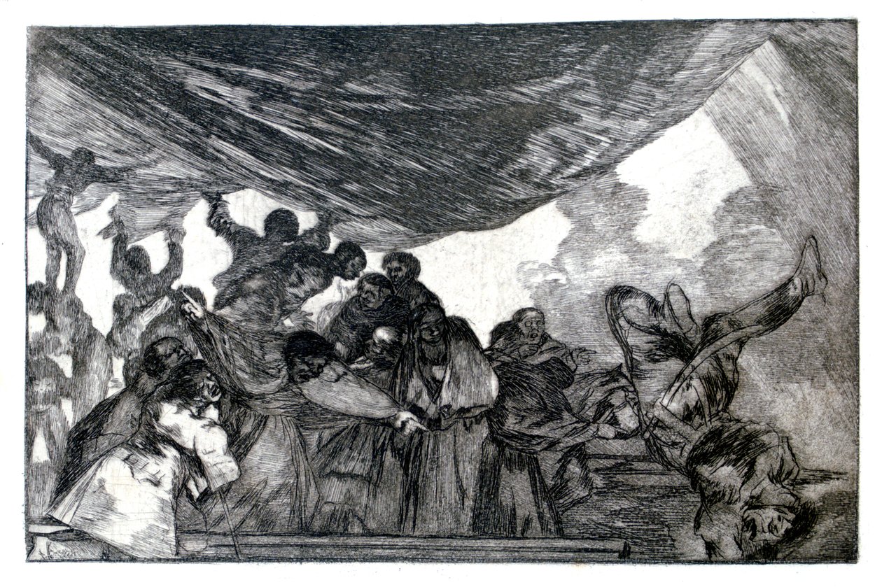 Klar fantasi, 1819-1823 av Francisco de Goya