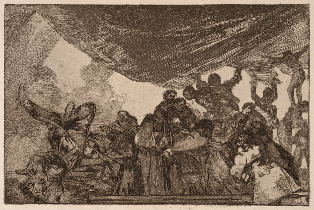 Klar dårskap, ur serien Los Disparates av Francisco de Goya