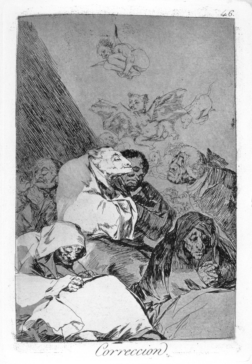 Rättelse, 1799 av Francisco de Goya