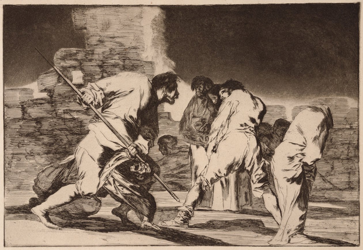 ”Cruel Folly” (Disparate cruel), ur serien Los Disparates av Francisco de Goya