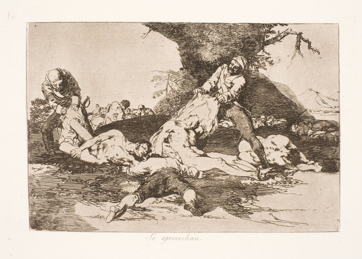 De utrustar sig (16) av Francisco de Goya