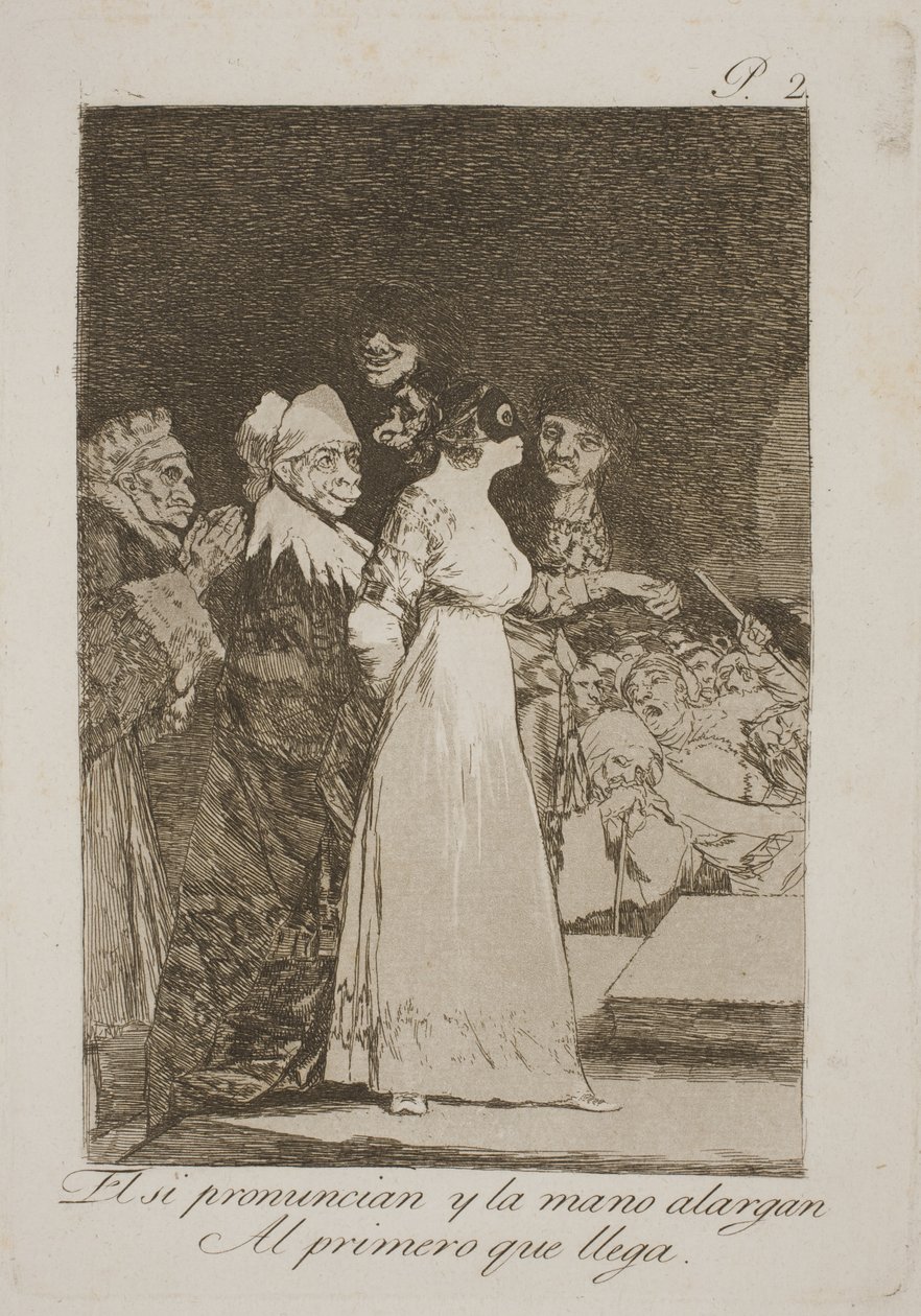 De säger ja och gifter sig med den första bäst av Francisco de Goya
