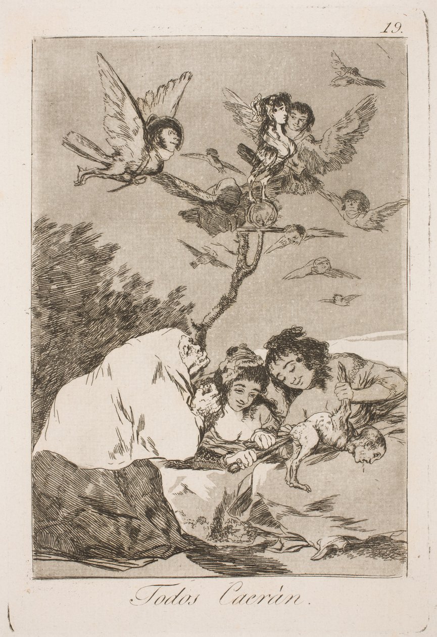 De kommer alla att falla ner av Francisco de Goya