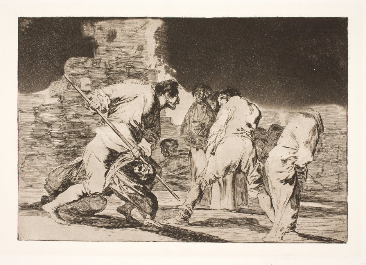 Den dåraktiga ilskan (det är otroligt - och vi är skapade av Gud) av Francisco de Goya
