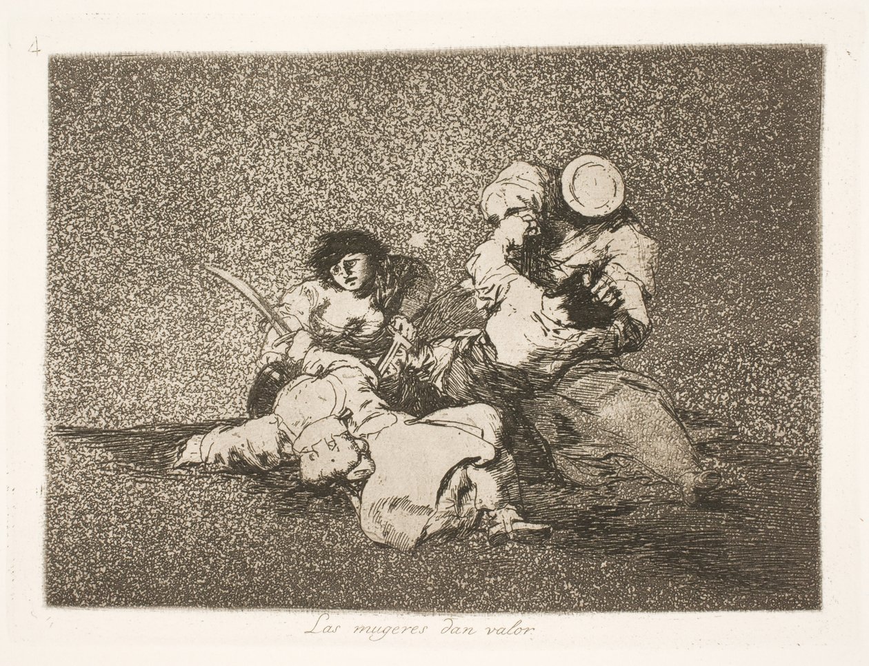 Det är kvinnorna som ger mod (4) av Francisco de Goya