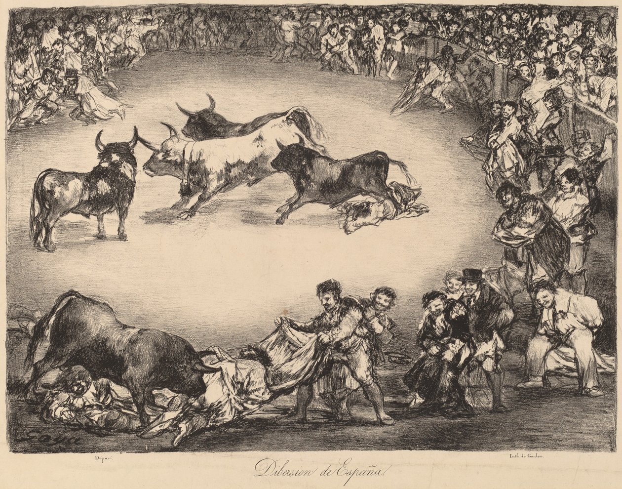 Dibersion de España (spansk underhållning) av Francisco de Goya