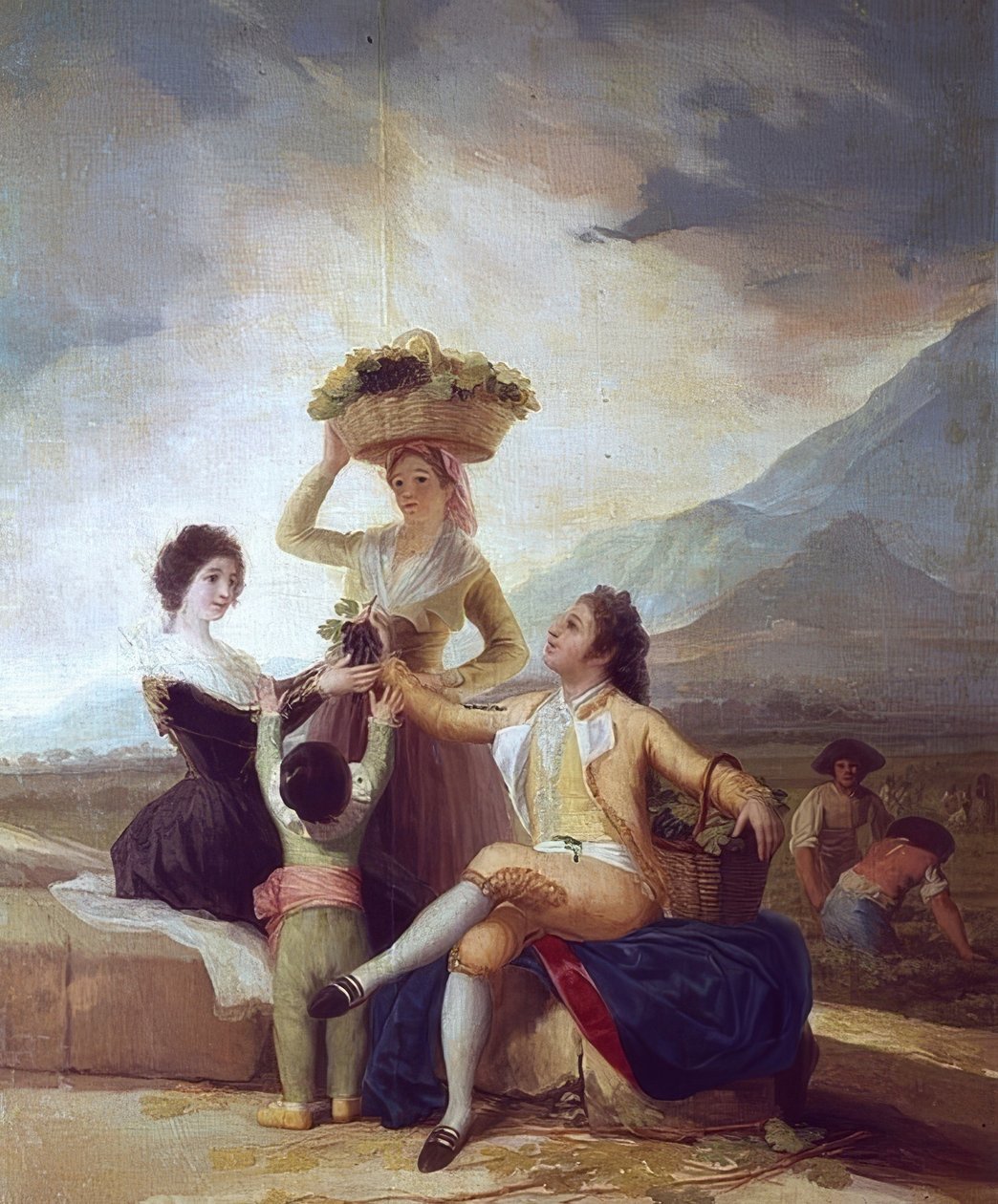 Druvskörden - höst. 1786 av Francisco de Goya