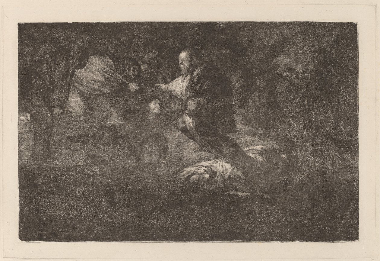 Gud skapar dem och de går samman (Gud skapar dem och de förenar sig tillsammans) av Francisco de Goya