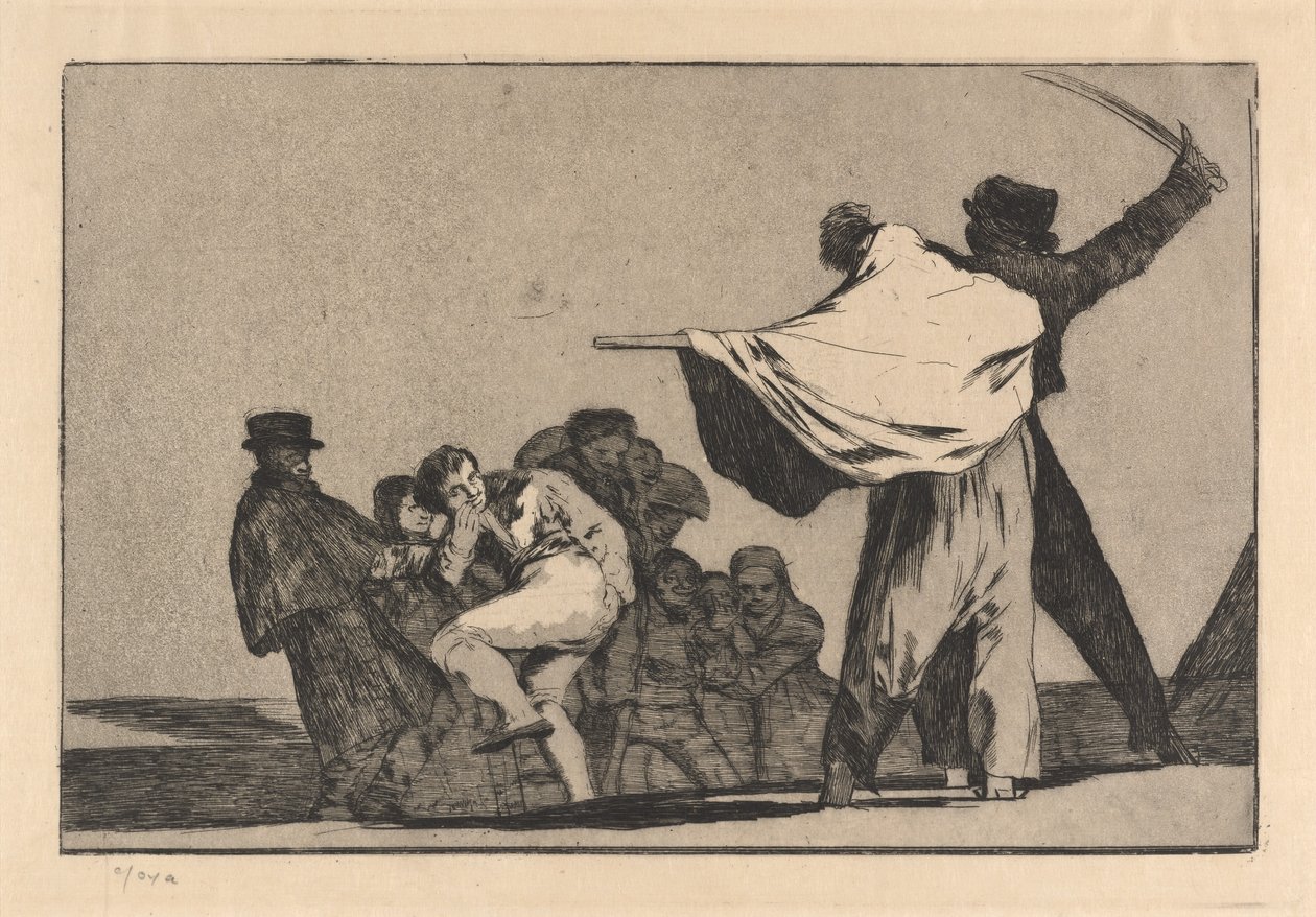 Disparat conocido (välkänd dårskap) av Francisco de Goya