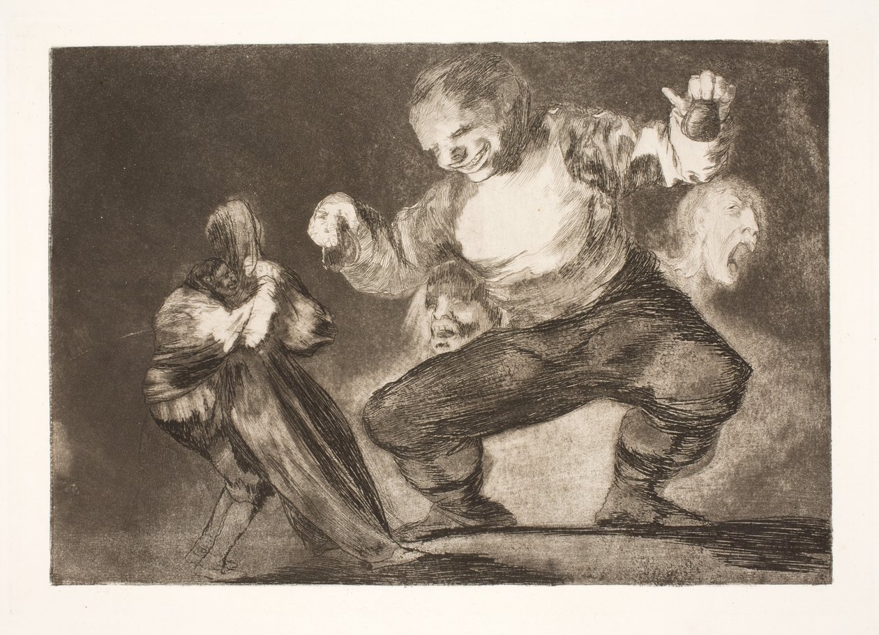 Dåre (Efter lasten kommer utugten) av Francisco de Goya