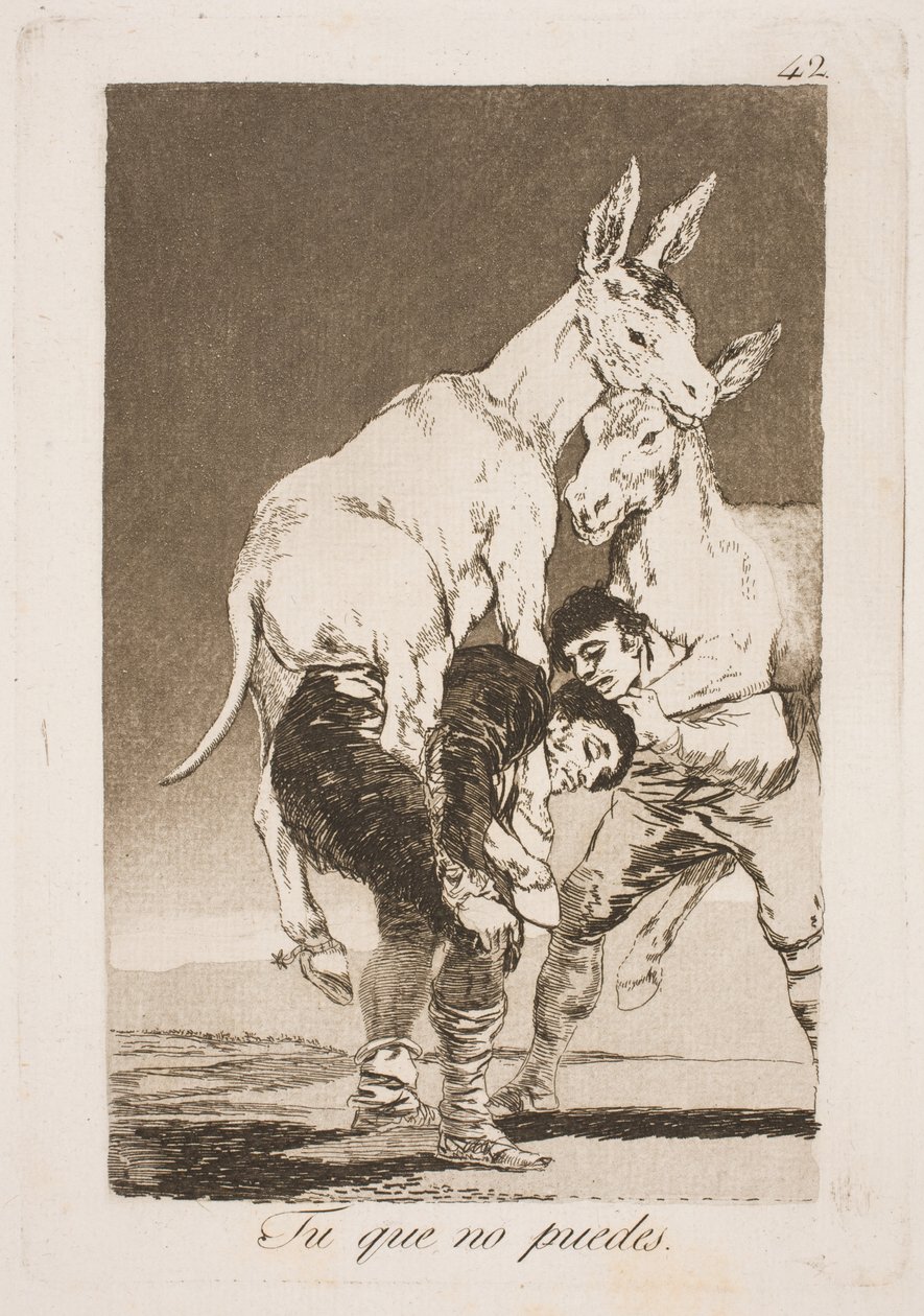 Du som inte kan, måste bära mig på ryggen av Francisco de Goya