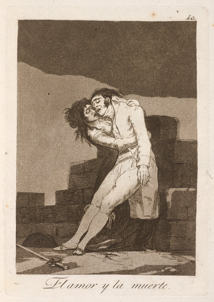 Kärlek och död (Love and Death) av Francisco de Goya