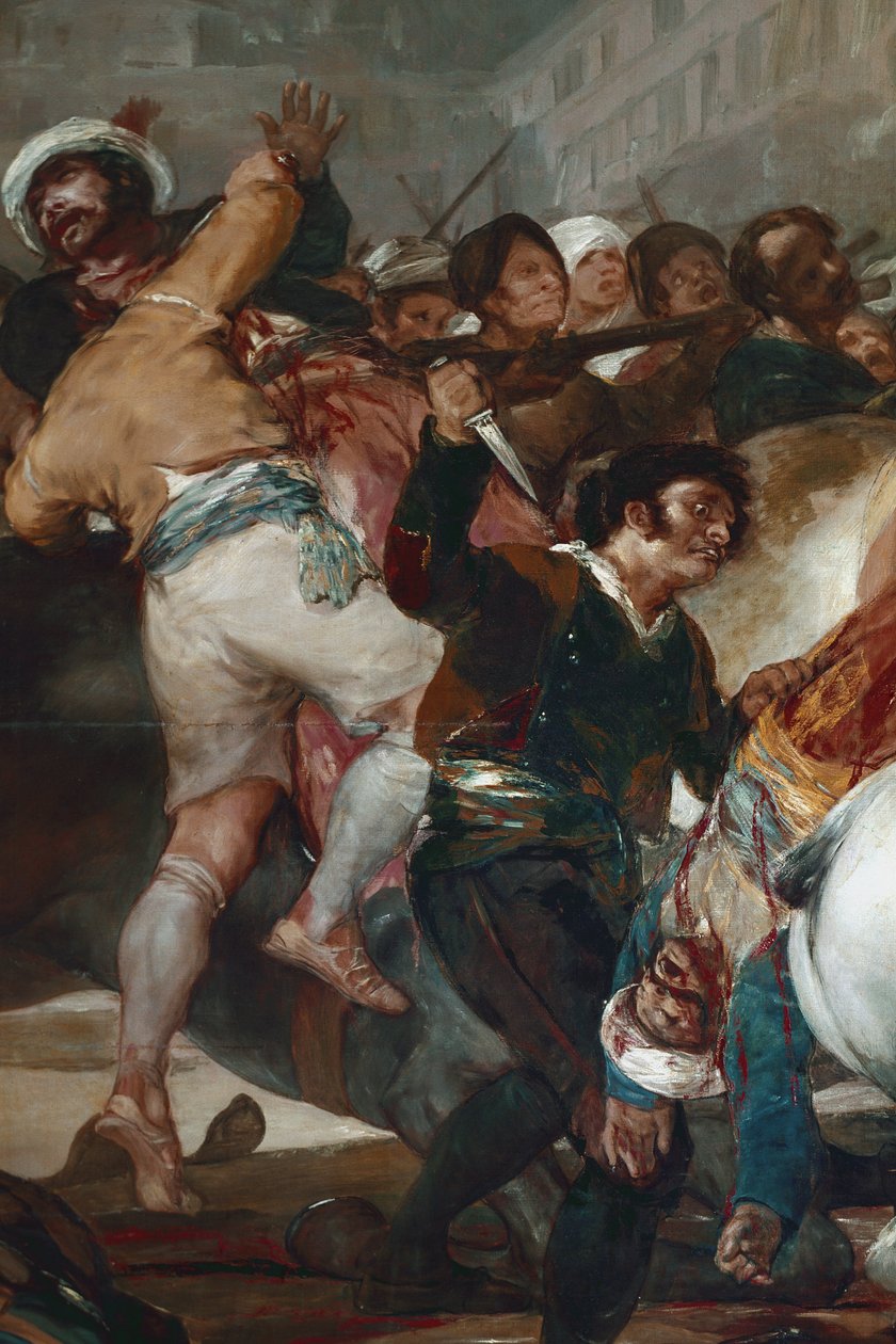 The Two of May (2 maj) eller The charge of the Mamluks. Detalj (olja på duk av Francisco de Goya