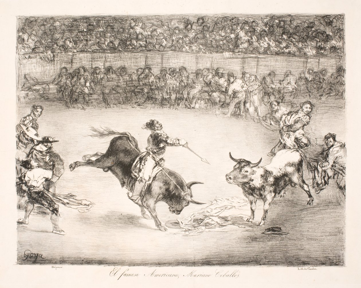"Den berömda amerikanen, Mariano Ceballos" av Francisco de Goya
