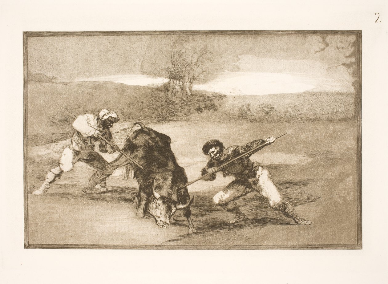 Ett annat sätt att jaga till fots av Francisco de Goya