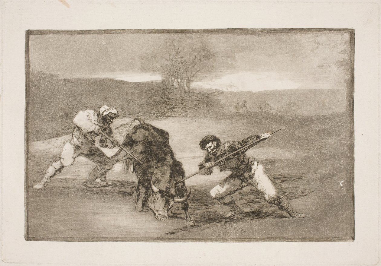Ett annat sätt att jaga till fots av Francisco de Goya