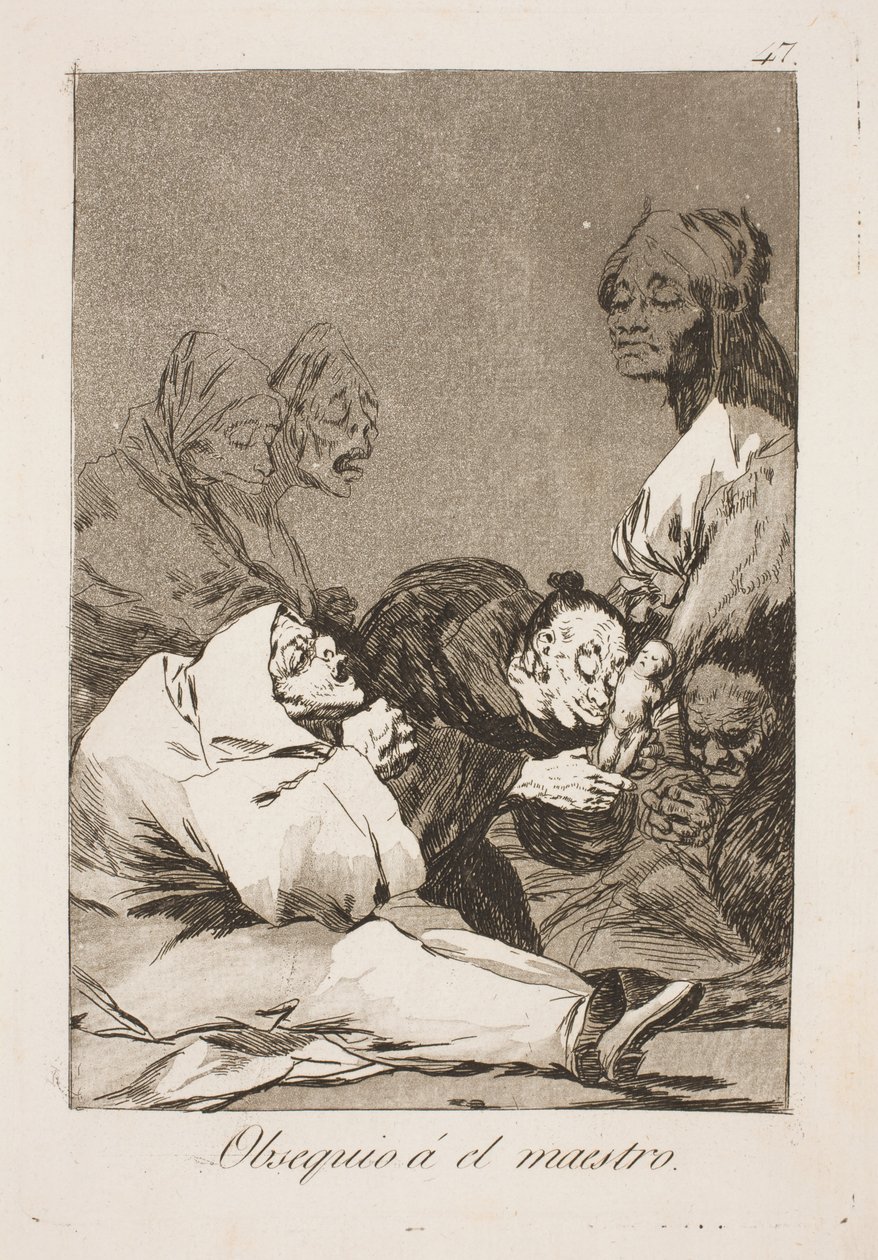 En present till mästaren av Francisco de Goya