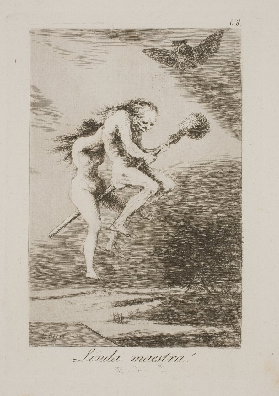 En stilig mästerlärare av Francisco de Goya