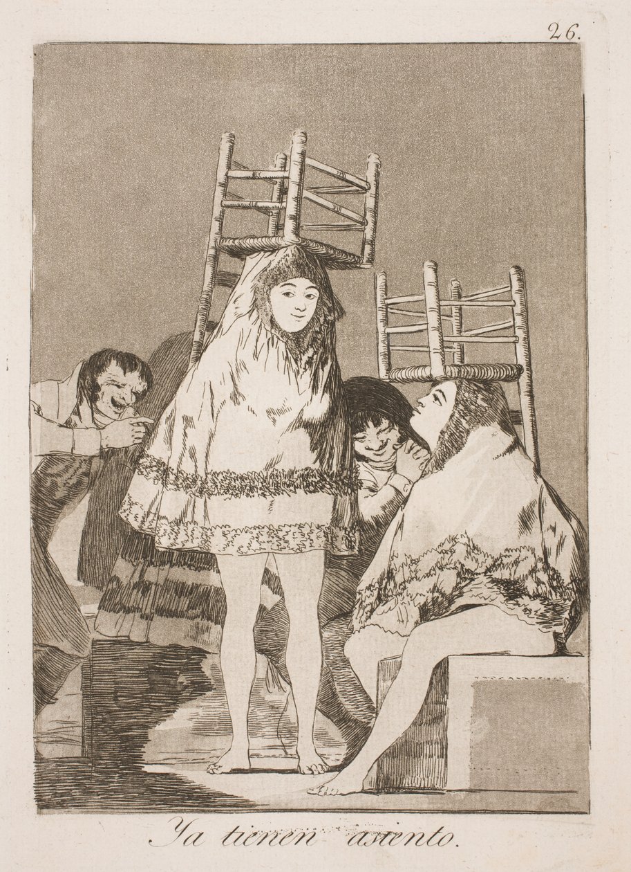 Äntligen på plats av Francisco de Goya