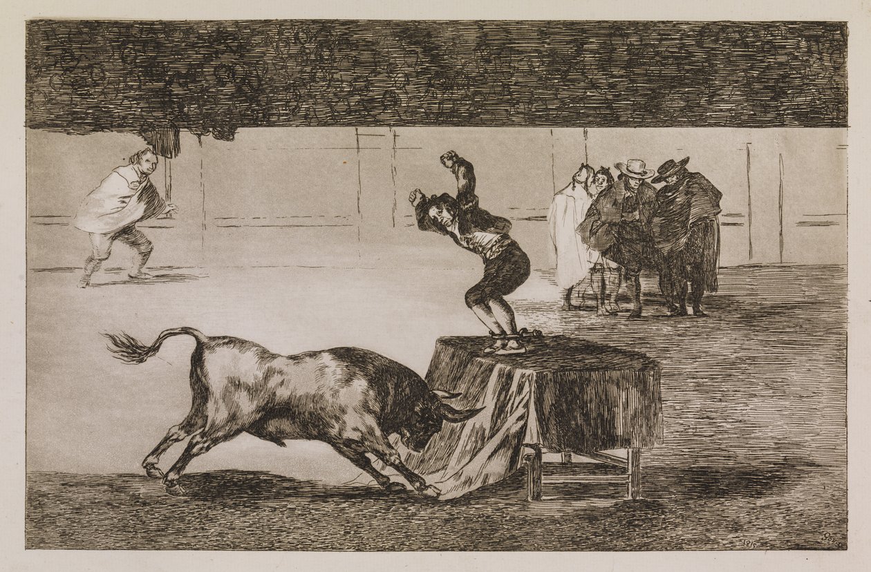 Ännu en galen handling på samma arena av Francisco de Goya