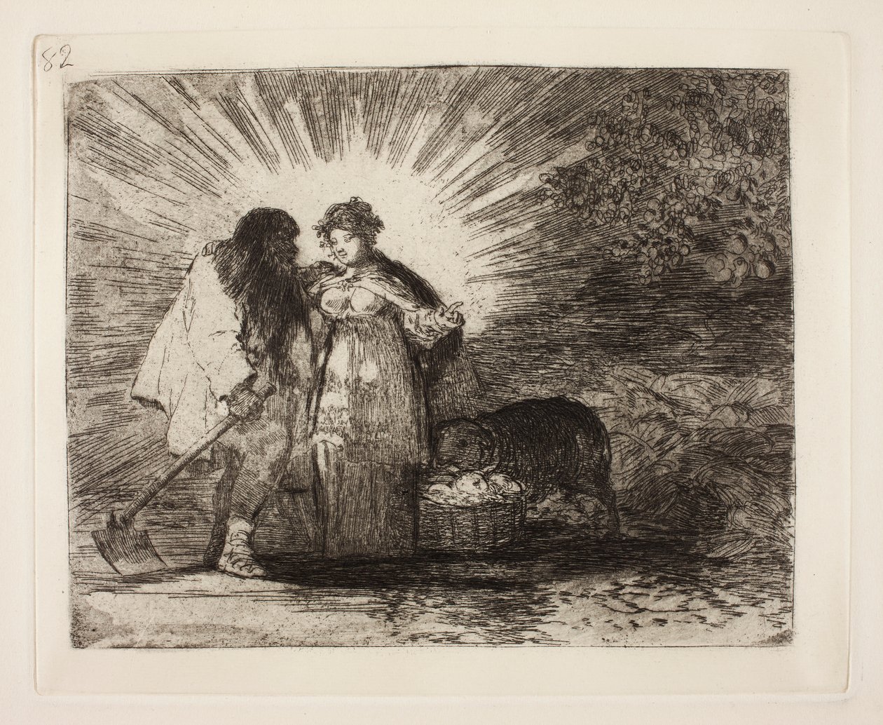 Svenska: The Disasters of War, skylt nr 82 av Francisco de Goya