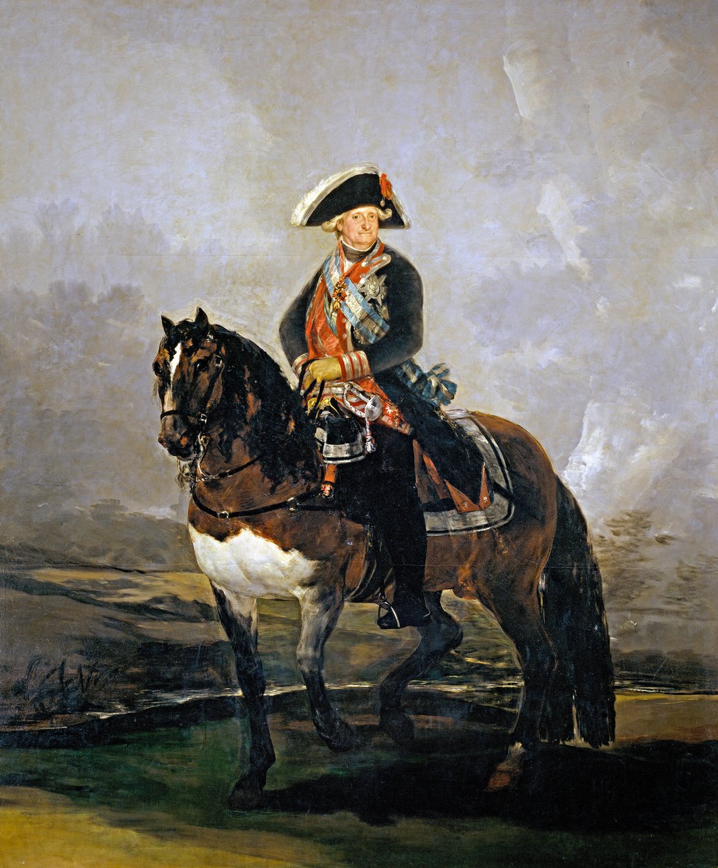 Ridsporträtt av Karl IV av Spanien, 1801 av Francisco de Goya