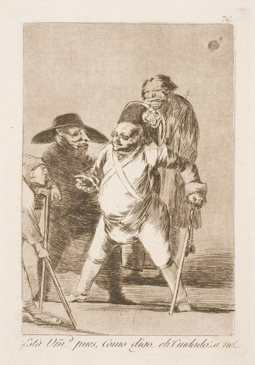 Finns de där? Så jag sa...Öh, var uppmärksam! Eller... av Francisco de Goya