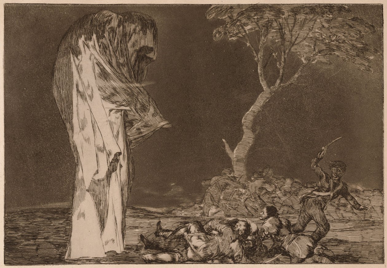 Rädslans dårskap, ur serien Los Disparates av Francisco de Goya