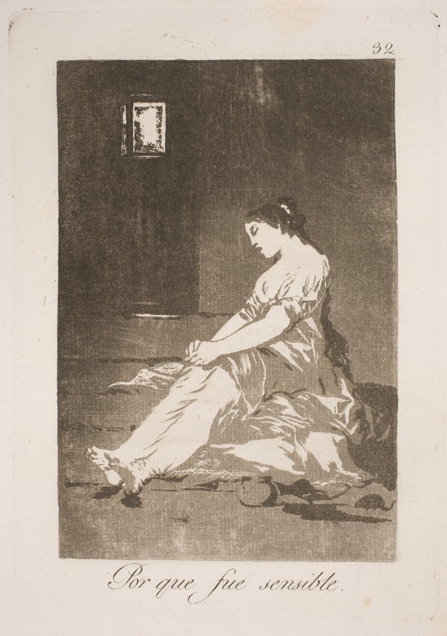 För att han gav efter för sina känslor av Francisco de Goya